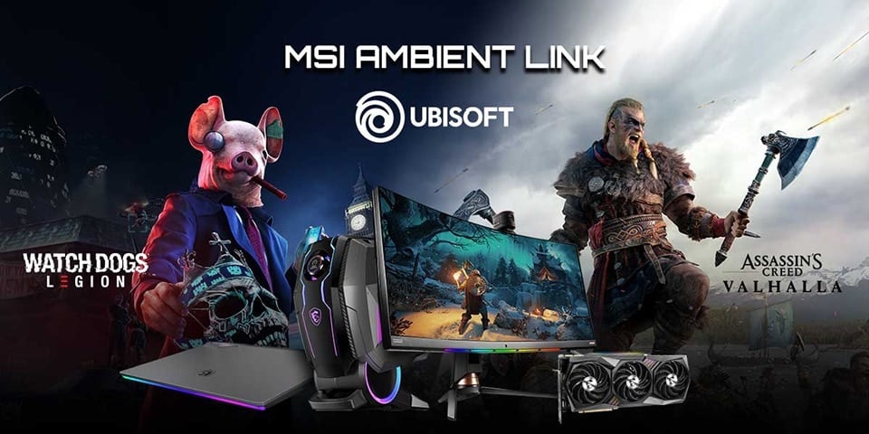 Az MSI és az UBISOFT bemutatta az Assassin’s Creed Valhallához és a Watch Dogs: Legion-höz tervezett RGB szink