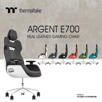 A Thermaltake bejelentette a Studio F. A. Porsche-val közösen megalkotott ARGENT E700 gamer széket