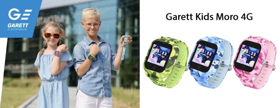 A Garett bemutatta a Kids Moro 4G terepmintás gyerekóráit