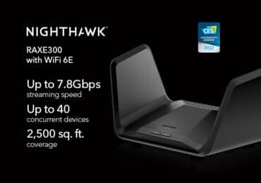 ÚJ ÉV, ÚJ MAGASSÁGOK: A NETGEAR bemutatta az legújabb Nighthawk WiFi 6E RAXE300 tri-band routert